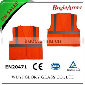 100% Polyester EN 20471 Safety Reflective Women's Reflecting Security Vest for Usa From China thumbnail-1