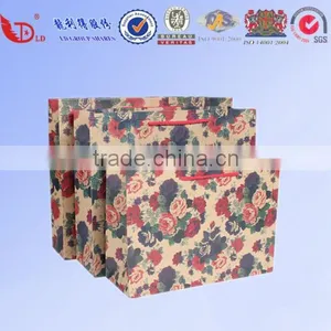 Beautiful Floral Designs Paper Bag,handling Kraft Paper Bag thumbnail-1