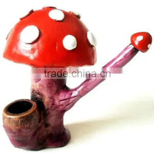 Figurine Shaped Hand Crafted Smoking Pipes - Short Mushroom thumbnail-6