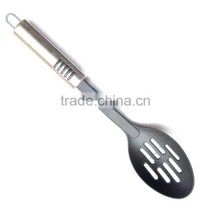 Food Grade Nylonfrying Slotted Spoon in Steel Handle thumbnail-1