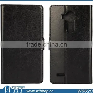 Wallet Style Magnetic Buckle Flip Cover Stand PC+PU Leather Case for LG G4 thumbnail-1