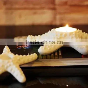 One Pair Creative Ceramic Starfish Candle Holder,Starfish Tea Light thumbnail-2