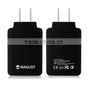 Quick Charge 3.0 Daul USB Wall Charger, USB Travel Charger, Travel Charger thumbnail-4