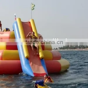 Hot Sale Cheap and Popular for Person Inflatable Floating Pyramid Water Games With Slide thumbnail-2