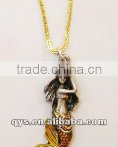 Alloy Mermaid Pendant, Metal Necklace Pendant thumbnail-1
