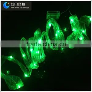 Silver Wire Led String Lights With Ribbon thumbnail-1