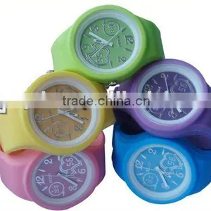 Fashional Silicone Durable Round Shape Waterproof Jelly Watch Round thumbnail-1