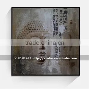 Wall Art Decor Buddha Face Oil Painting on Canvas Shu116 thumbnail-1