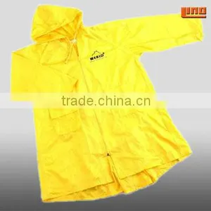 0.32mm Yellow PVC Raincoats thumbnail-1