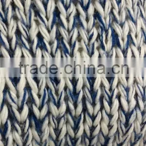 Roving Yarn With Mohair Like Acrylic,chunky,malange Effect,contrast Color,ladies' Pullover thumbnail-2