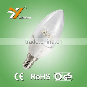 2015 China Led Display Corn Bulb E14/E27/b22 C30HAP With Tail of CE and ROHS Approved 5W Led Candle Light thumbnail-2