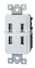 CUL UL 120V Wall Mounted Usb Outlet With 15A 20A US Socket thumbnail-3