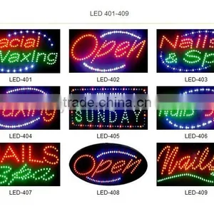 Beautiful Outdoor Led Shop Sign Board Led Nails Open Shop Signage thumbnail-4
