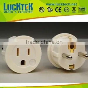 European Schuko to American USA Power Socket Adapter Plug thumbnail-1