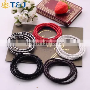 2016 New Fashion Braided Leather Bangles& Bracelet for UnisexJewelry With Magnetic Clasps Charm Bracelet/ thumbnail-1