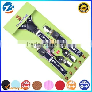 Custom Printed Designs Fashion Baby Toddlers 4 Clips Braces Suspender thumbnail-1