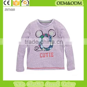 New 2015 Cartoon Anime Figure Clothes Mouse Tee Kid Clothes Long Sleeve t Shirts Girls Boys' T-shirts thumbnail-1