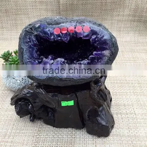 High Quality Brazil Amethyst Geodes Natural Quartz Crystal Geodes thumbnail-1