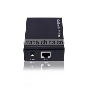 New Premium 1080p Extension Cable With HDMI Extender Adapter Over 1 Single UTP Cable Support 50M thumbnail-1