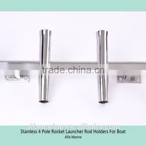 Stainless 4 Pole Rocket Launcher Rod Holders For Boat thumbnail-2