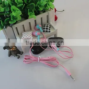 Colorful Earphones 'New Products Earphones Headphones With Mic,Flat Cable Earphone. thumbnail-2