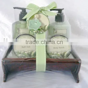 Bath Gift Set(body Lotion,shower Gel, Bath Salt, Body Scrub) thumbnail-1