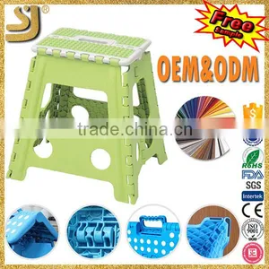 Wooden Folding Step Stool, Plastic Foldable Travel Stool, Modern Plastic Folding Stool thumbnail-1