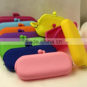 Silicone Pouch Purse / Cellphone Cosmetic Coin Bag / Glasses Storage thumbnail-1