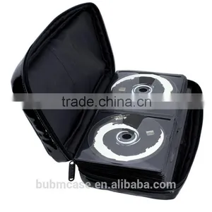 Pink 64 Capacity PU Leather Cover DVD Case CD Holder Personalized cd Case Multi Disc Dvd Cases thumbnail-4