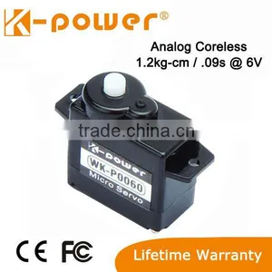 K-power P0060 Micro Airplane Servo 6g / 1.2kg/ 0.09sec @ 6V thumbnail-1