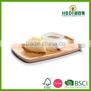 Whole|sale Distinctive Bamboo Wood Food Serving Dish Tray thumbnail-3