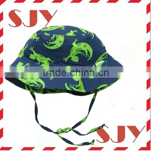 All Over Custom Print Wholesale Kids Cotton Bucket Hats thumbnail-4