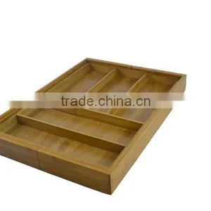 DT021/Bamboo Expandable Drawer Organizer,Utensil-Cutlery Utility Drawer Organizer thumbnail-3