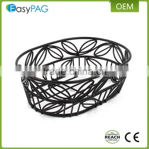 Wholesale Cheap Price Leaves Shape Carbon Steel Metal Wire Bread Basket thumbnail-3