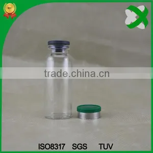 15ml Clear Penicillin Glass Bottles With Filp off Cap thumbnail-1