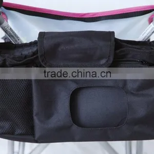 2016 High Quality Stroller Organiser With Shoulder Strap , Stroller Organizer With Diaper Wipes Pocket ,baby Stroller Organiser thumbnail-5