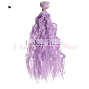 Low Price Blonde Synthetic Wavy Hair Extensions Weft Pieces Weaving Factory thumbnail-6