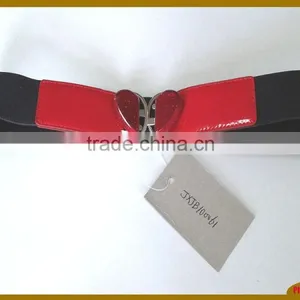 Elastic Belt With Peach Shape Buckle thumbnail-1