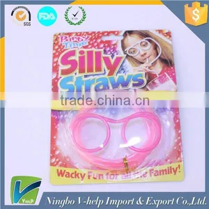 Crazy Fun Glasses Drinking Straw Soft Straw Glasses Drinking Tube thumbnail-4