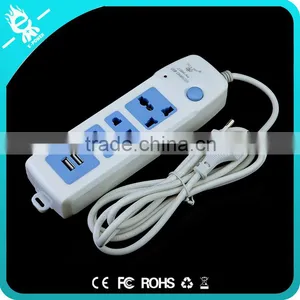 Durable Multi Desktop Smart Electric Switch and Socket With Dual USB Ports thumbnail-5