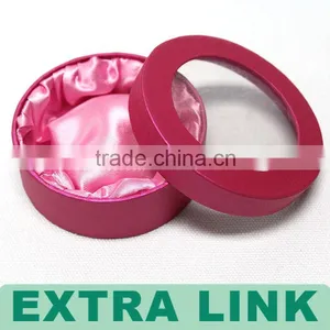 Customized Recycle Cheap High Quality Bracelet Round Box With Windows thumbnail-4