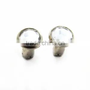 6mm Fashion Rhinstone White Stone Rivet thumbnail-3