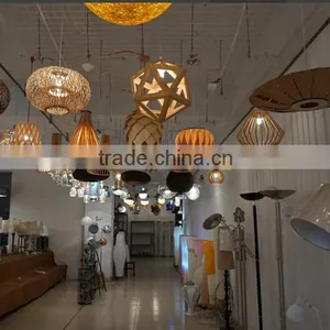 Red & Clear Crystal Beads Pendant Lamp Vintage Bronze Metal Hanging Lights thumbnail-6
