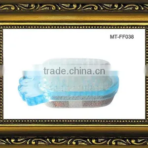 2-way Pumice Pedicure Stone Foot Scrubber and Brush thumbnail-1