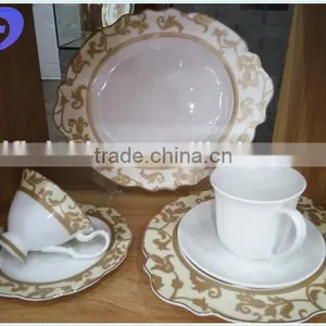 Luxury Royal Fine Bone China Dinner Set Made in China thumbnail-1