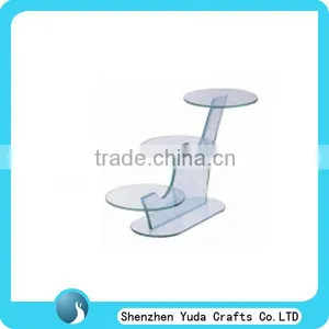 Clear Acrylic Shoes Display Shelf Wholesale Shoes Display Stand Free Standing Shoes Holder thumbnail-1