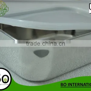 Stainless Steel Lunch Box Leakproof 7.3 x 5.11 Inch thumbnail-1