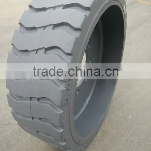 Genie Scissor Lift Platform Wheel Solid Tire With Rims Wheel 22x7x17 3/4 thumbnail-2