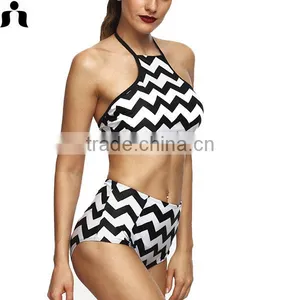 OEM Accept Sexy Women High Waist Swim Wear thumbnail-4