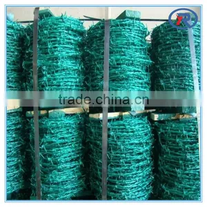 China High Quality Cheap Pricepvc Coated Barbed Wire Plastic Coated Iron Wire thumbnail-1
